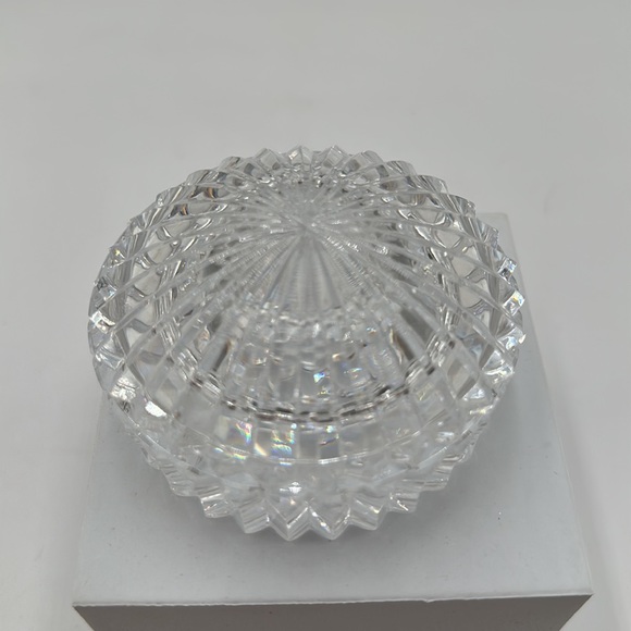 - Waterford Crystal Round Trinket Box and Lid - Picture 13 of 16